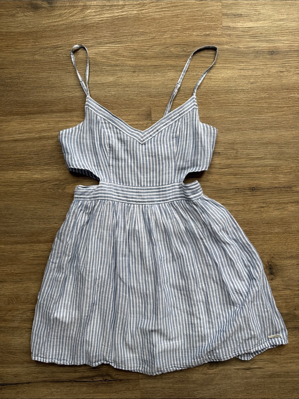 Abercrombie & Fitch Blue and White Striped Mini Dress
